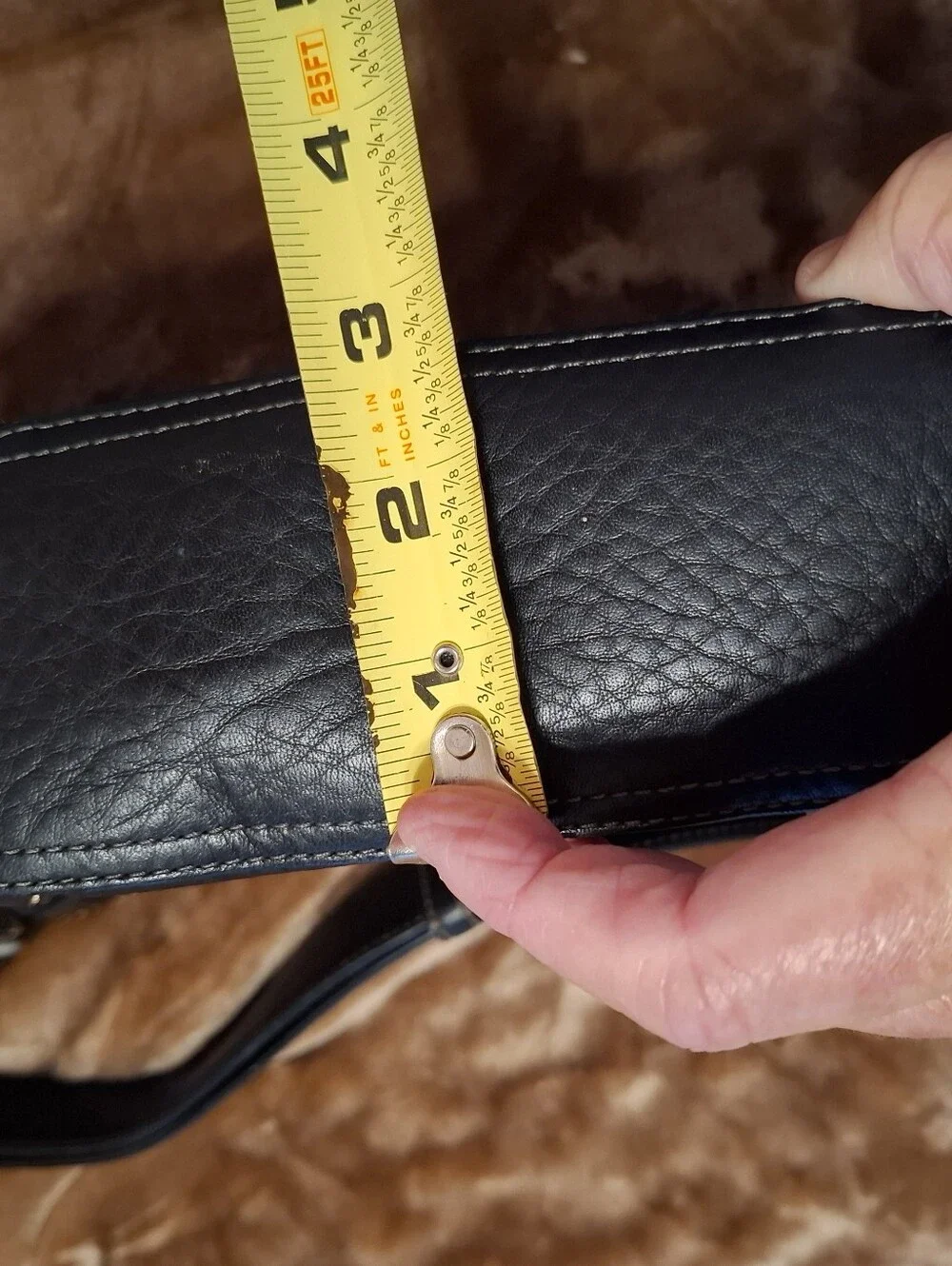 Coach Soho Black Pebble Leather Purse